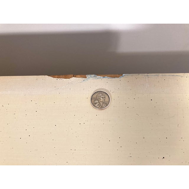 Early 20th Century Cream and Pale Blue Spinet Writing Desk For Sale - Image 13 of 18