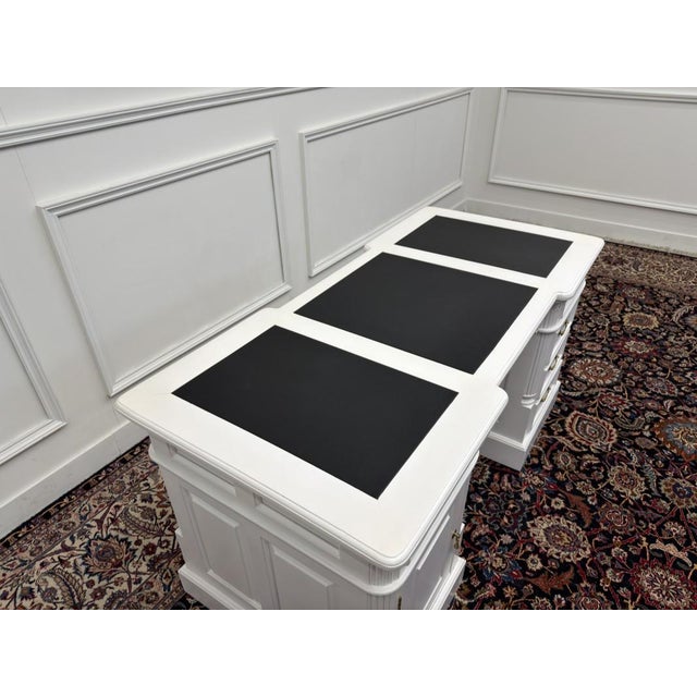 English White Chesterfield Desk For Sale - Image 17 of 18