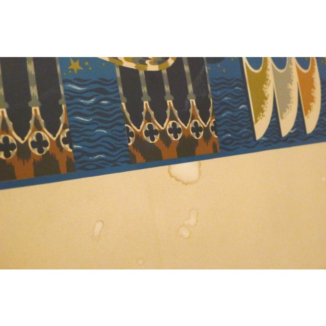 1960s Jean Picart Le Doux, Venezia, 1960s, Large Lithograph For Sale - Image 5 of 18