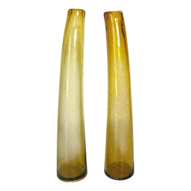 Vases in Art Glass from the Biot Factory, France, 1980s, Set of 2 For Sale