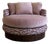 Vintage Baughman-Style Oversized Barrel Lounge Chair For Sale