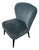 Velvet Cocktail Chair in Blue-Grey from Dutchbone For Sale