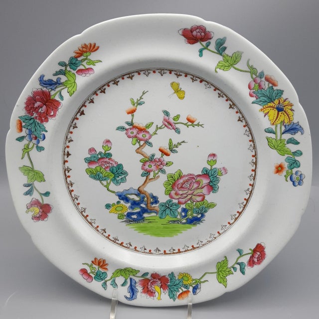 Chinoiserie Pair of Spode Chinoiseries Plates For Sale - Image 3 of 5