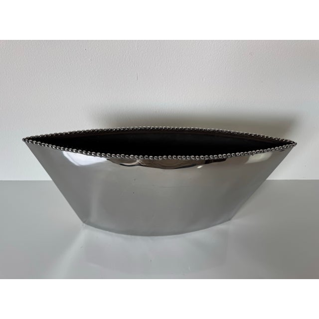 Michael Aram Molte Series Polished Stainless Steel Sculptural Vase For Sale - Image 10 of 12