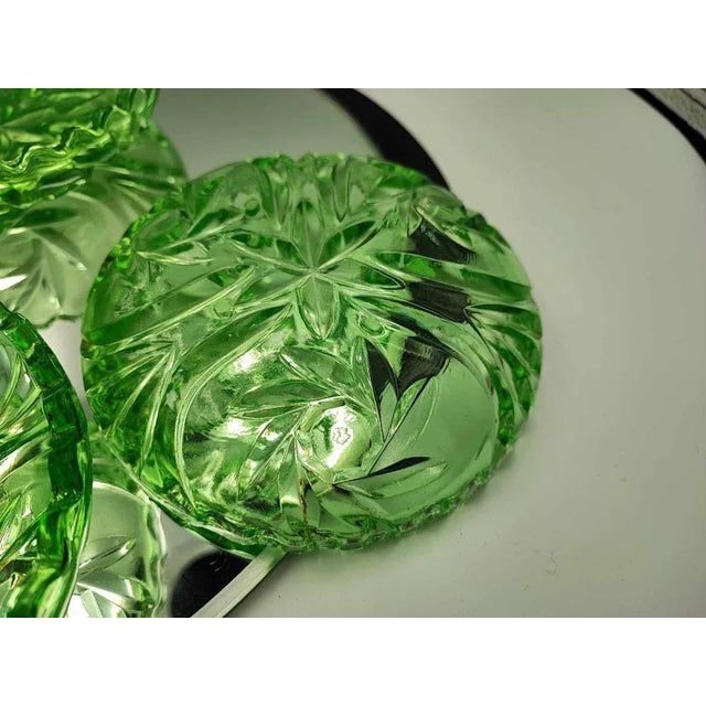 Art Deco Green Bowls from Niemen Steelworks, 1930s, Set of 4 For Sale - Image 6 of 9