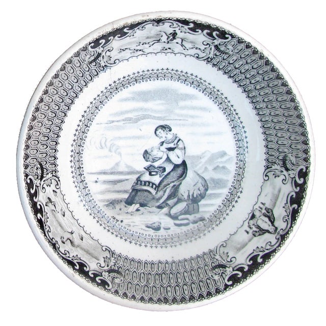 English 19th C Gien Transferware Bowls, Pair For Sale - Image 3 of 7