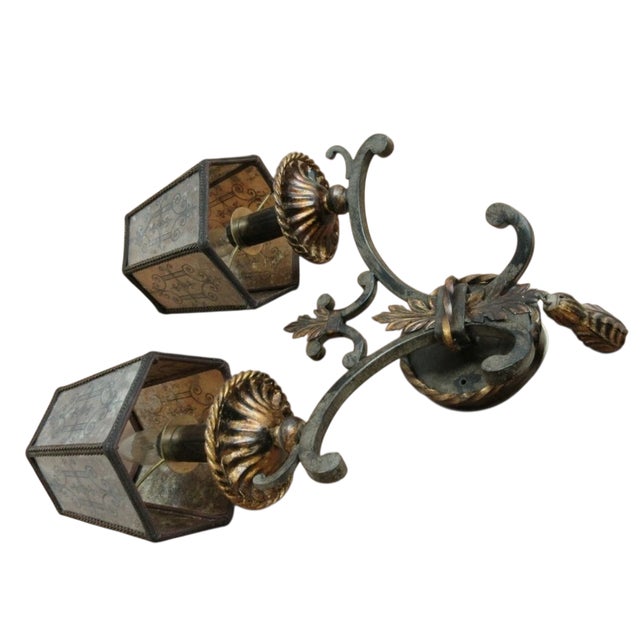 French 1990s Fine Art Lamps French Regency Torchiere wall Sconce Lamp Lighting A For Sale - Image 3 of 9