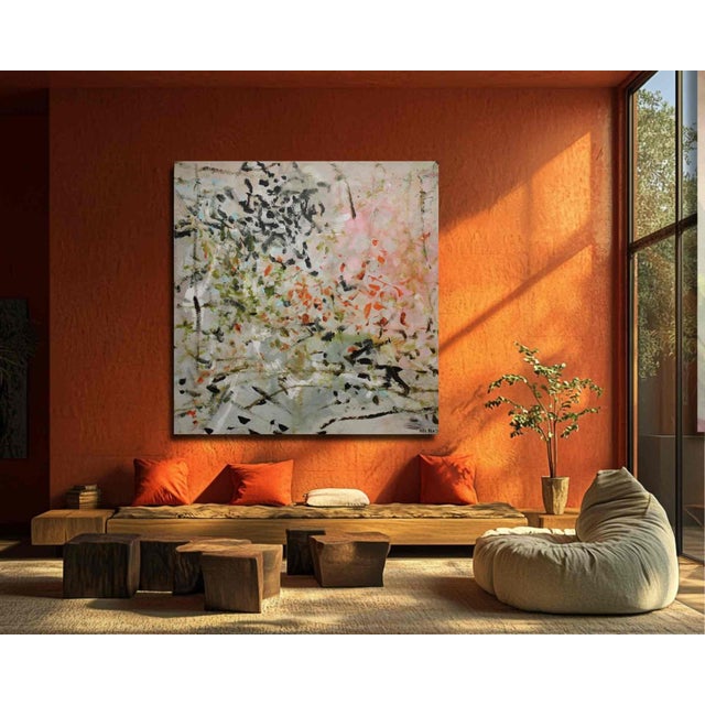 Contemporary "Cordially Invited to Everything" Original Abstract Expressionist Artwork by Mel Rea For Sale - Image 3 of 3