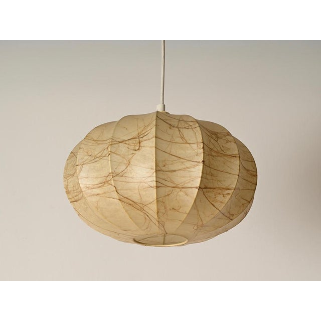 Mid-Century Beige Marbled Cocoon Pendant by Castiglioni, Italy, 1960s For Sale - Image 11 of 16