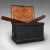 This is a heavy antique master craftsman's chest. An English, ebonised pine and mahogany tool trunk, dating to the...