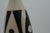Late 20th Century Black & Ivory Geometric Chulucanas Pottery Lamp – Handcrafted Peruvian Art Long Neck Vase For Sale - Image 4 of 7