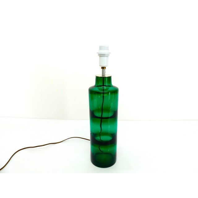 H.500 Lamp in Green Blown Glass by Severin Brørby Hadeland Glassverk & Høvik Verk, Norway, 1967 For Sale - Image 3 of 10