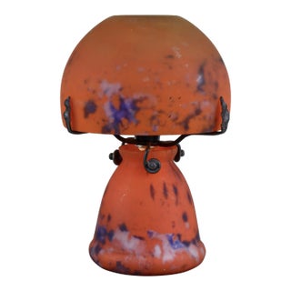 1920s French Art Deco Night Lamp Perfume Burner by Lorrain Daum - France For Sale