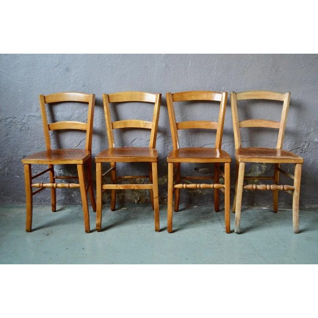 Vintage Bistrot Chairs, Set of 4 For Sale - Image 9 of 9