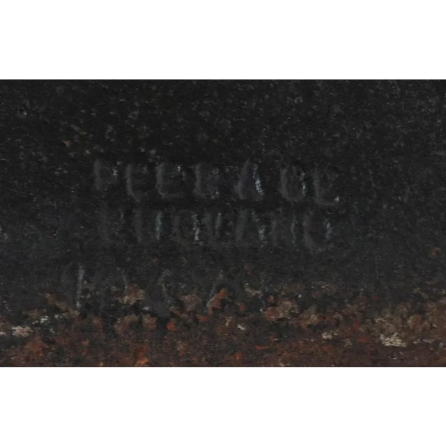 English Brass and Iron Fox Head Door Stop by Peerage, 1920s For Sale - Image 10 of 11