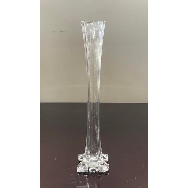 Mid-Century Modern Glass Vase, Belgium, 1920's For Sale - Image 3 of 10