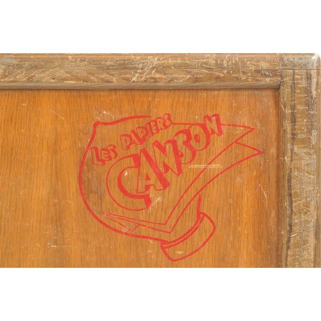 Brown Vintage French Canson Paper Storage Cabinet For Sale - Image 8 of 10