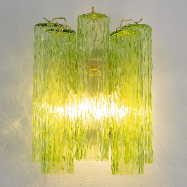 Mid-Century Modern Italian Wall Light with Murano Glass, 1990s For Sale - Image 3 of 11