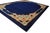 1920s Unique Blue Multicolor Antique Chinese Peking Carpet 12' X 14'9" Wool Rug For Sale - Image 4 of 9