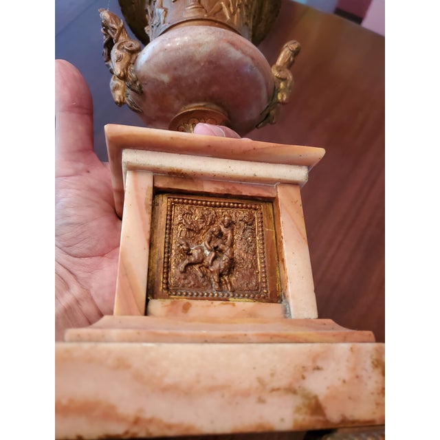 Antique Rouge Royall Marble & Bronze Grand Tour Urn For Sale - Image 11 of 12