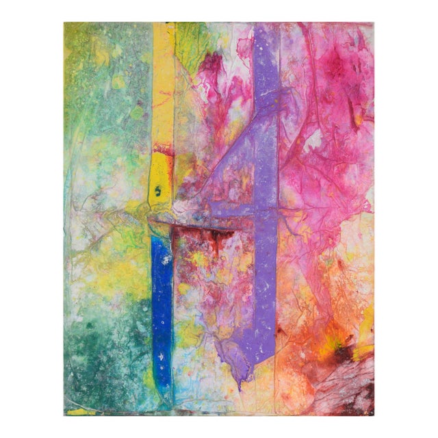 Parallel - Abstract Expressionist Composition in Acrylic on Canvas by Charles David Francis For Sale