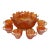 Early 20th Century Fenton Marigold Carnival Glass "Orange Tree" Footed Master Fruit Bowl & Cup Set - 7 Pieces For Sale