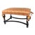 Formations Augusta Italian Ebony Bench - Silk Slipcover Cushion For Sale