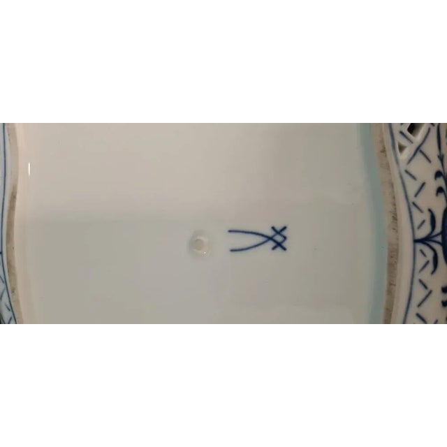 Ceramic Meissen Blue Onion Dish, 1950s For Sale - Image 7 of 9