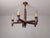 French Brutalist Carved Wood Chandelier by Charles Dudouyt, 1940s For Sale - Image 6 of 15