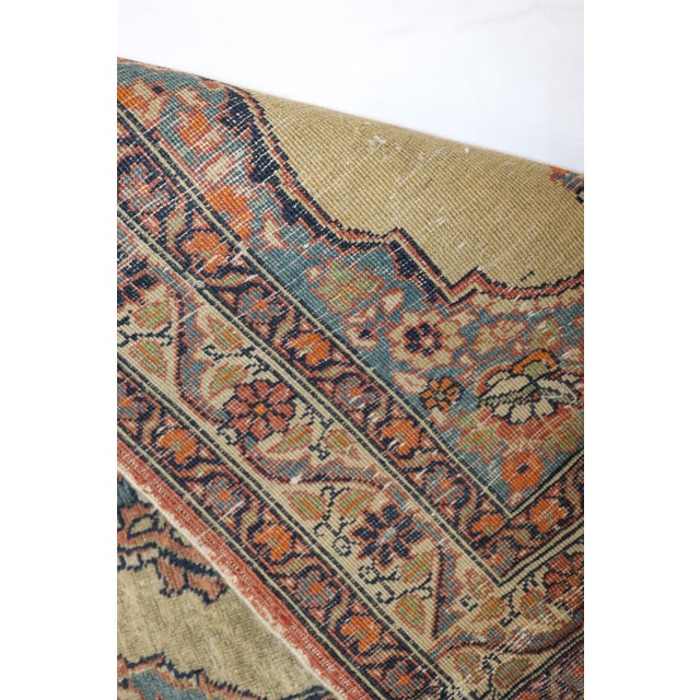 Tabriz Antique Mat rug no. j1967 For Sale - Image 10 of 11