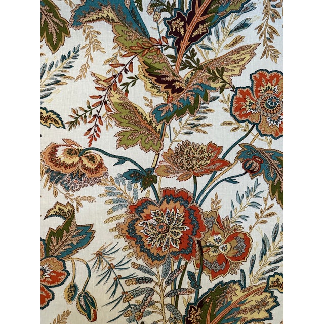 Textile Schumacher 174542 Sandoway Vine Document Fabric 4 1/2 Yards For Sale - Image 7 of 8