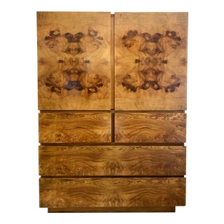 Burl Wood Cabinet by Lane Altavista For Sale