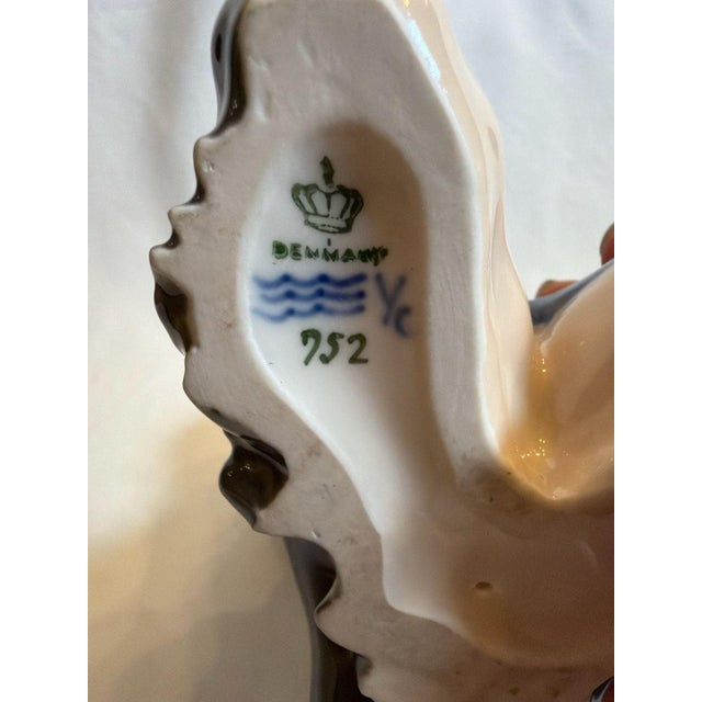 Vintage Royal Copenhagen Faun with Parrot Figurine #752 by Christian Thomsen For Sale In Los Angeles - Image 6 of 9