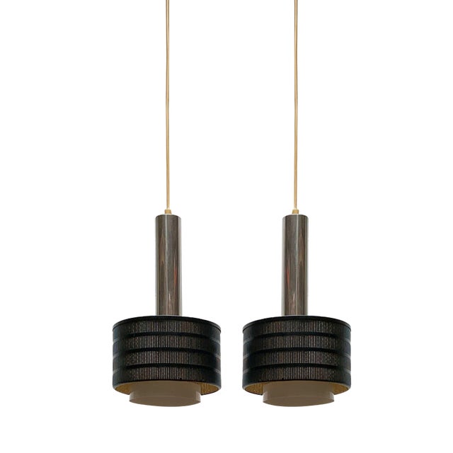 Mid-Century German Minimalist Twin Pendant by Bünte & Remmler, 1960s For Sale