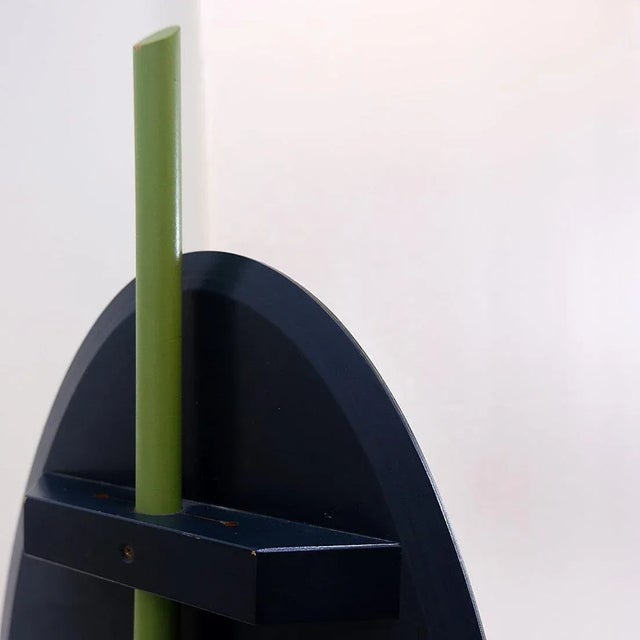 Wood Vintage Postmodern Table Mirror, 1980s For Sale - Image 7 of 10