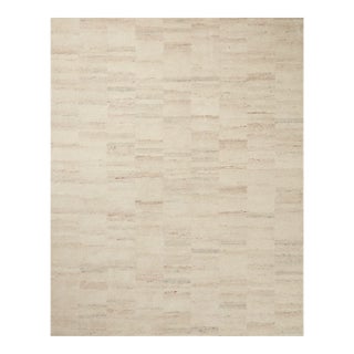 Amber Lewis x Loloi Rocky Natural / Fog 7'-9" x 9'-9" Area Rug For Sale