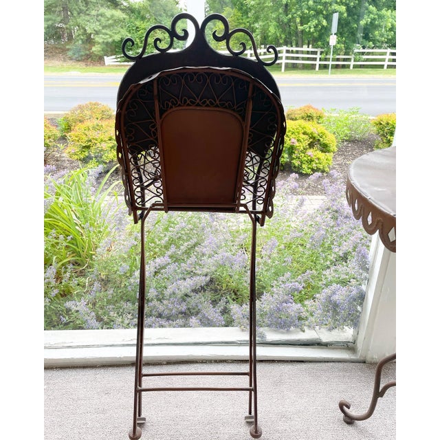 Vintage Bronze Colored Three Piece Bistro Set Chairish