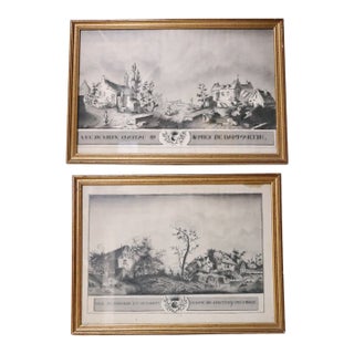 18th Century French Village Scenes (Set of 2) For Sale