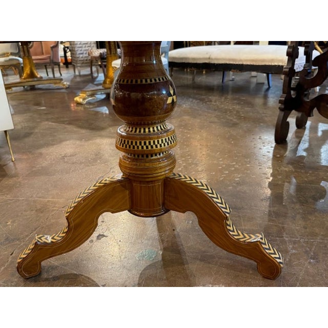 Mid 20th Century Italian Inlaid Sorrento Table For Sale - Image 4 of 6