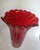 Vintage Murano Glass Vase Bullicante Red Gold Attr Barovier Toso For Sale - Image 6 of 17