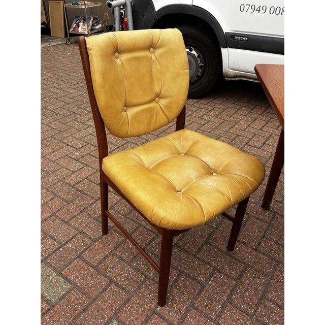 Mid-Century Teak 2-Leaf Extendable Dining Table and Chairs from McIntosh, Set of 5 For Sale - Image 16 of 18