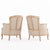 Pair of French Painted Bergères With New Upholstery, C. 1910 For Sale - Image 4 of 8