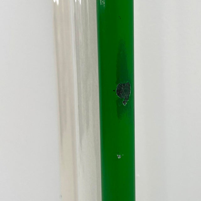 Green Green Double Neon Lamp by Gian N. Gigante for Zerbetto, 1980s For Sale - Image 8 of 14