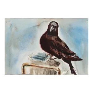 1950s "Bird and Reill Market 68" Watercolor Painting by Eve Nethercott