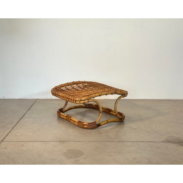 Bamboo Stool in the style of Tito Agnoli, 1970s For Sale - Image 6 of 12