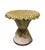 Ceramic Vintage Italian Ceramic Trompe L’oeil Draped Pedestal Side Table For Sale - Image 7 of 10