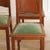 Art Deco Chairs in Oak and Green Velvet, 1920s, Set of 4 For Sale - Image 10 of 11