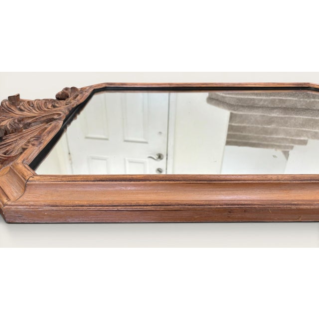 Wood Antique Italian Hand-Carved Rococo Baroque Wall Mirror | Ornate Wood Louis XV Style For Sale - Image 7 of 13