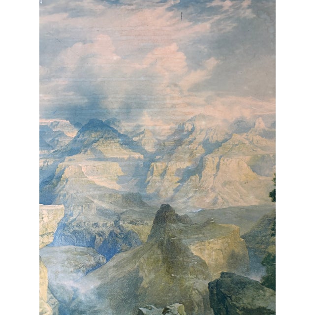 Antique Thomas Moran Grand Canyon Polychrome Print in Original Frame For Sale In Houston - Image 6 of 7