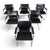 Matteo Grassi Visitor Chairs in Leather and Chrome by Mart Stam and Marcel Breuer for Matteo Grassi, 1970, Set of 6 For Sale - Image 4 of 18